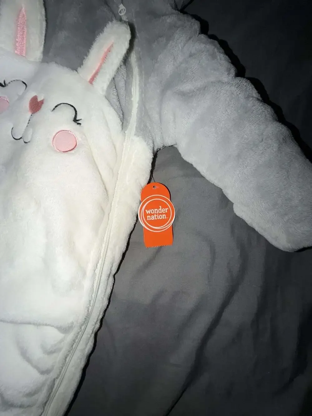 Wonder Nation Baby Plush Bunny Pram Snowsuit